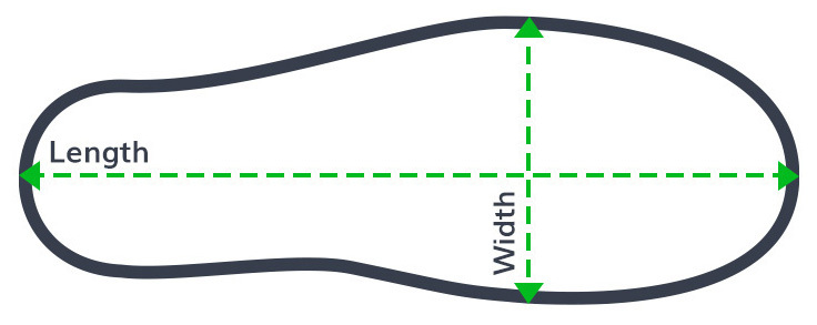 foot measurement guide for length and width 